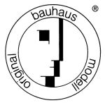 Znak Bauhausu navržený Oskarem Schlemmerem v roce 1922