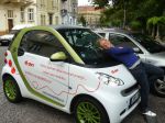 Anička si užívala kvalit elektromobilu Smart electric drive!