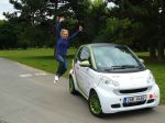 Anička si užívala kvalit elektromobilu Smart electric drive!